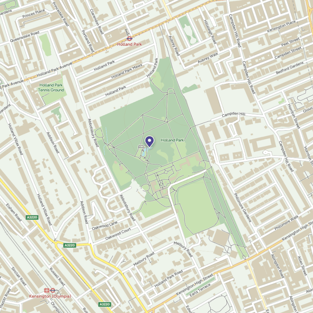 Map of Holand Park
