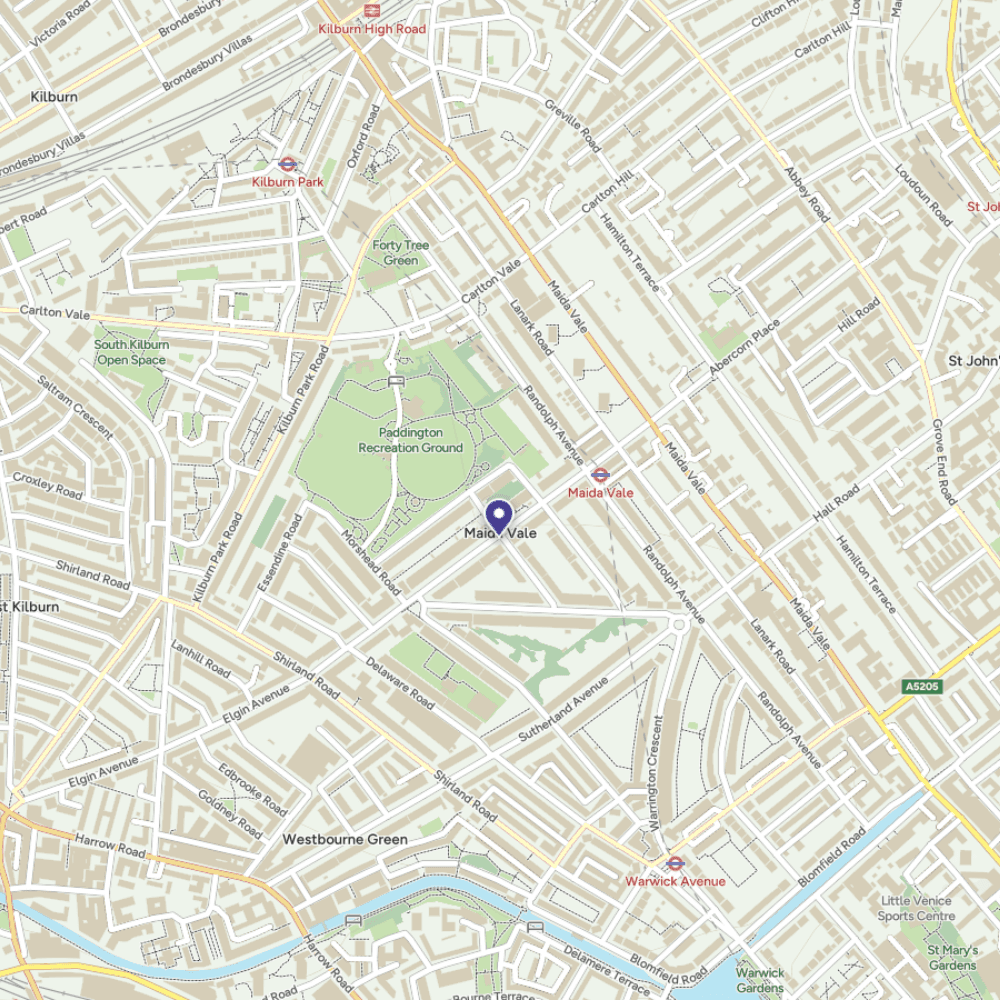 Map of Maida Vale