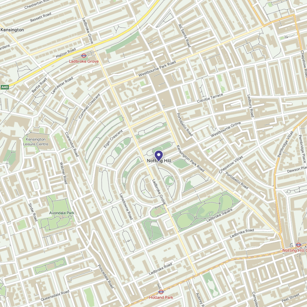 Map of Notting Hill