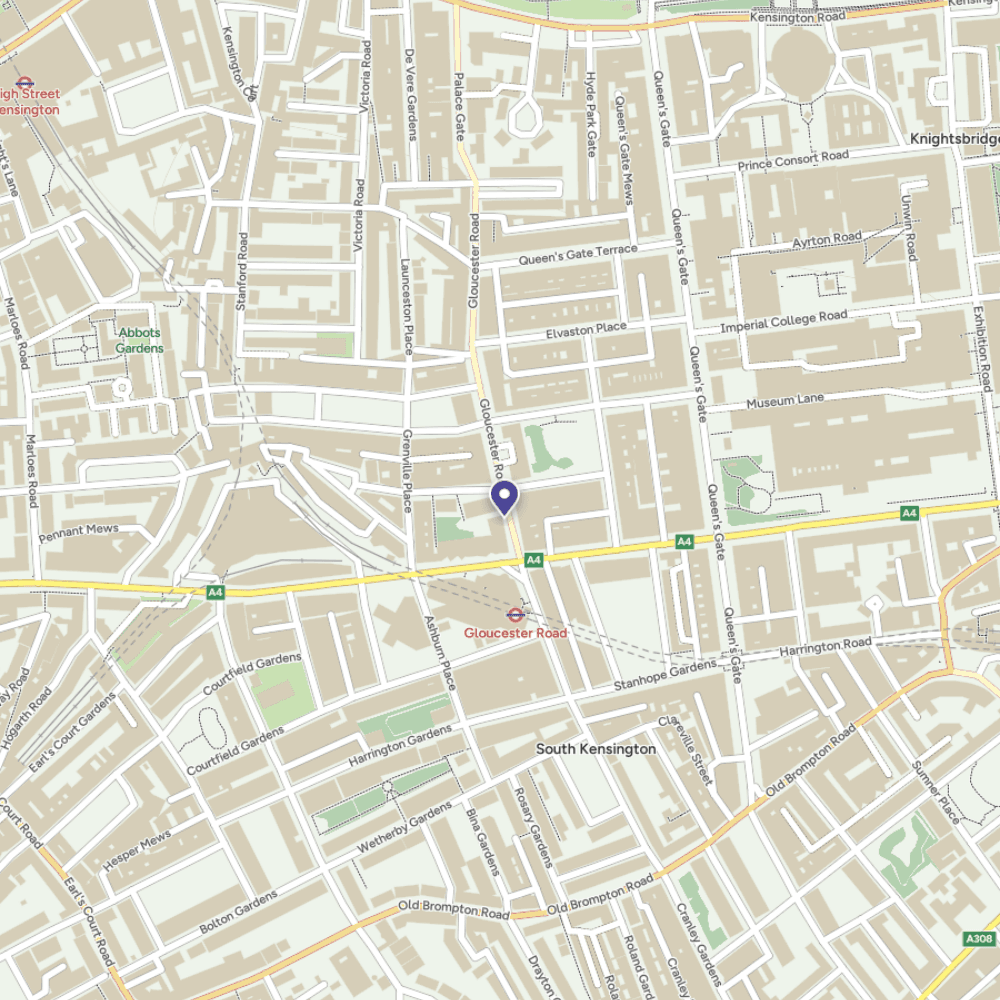 Map of South Kensington