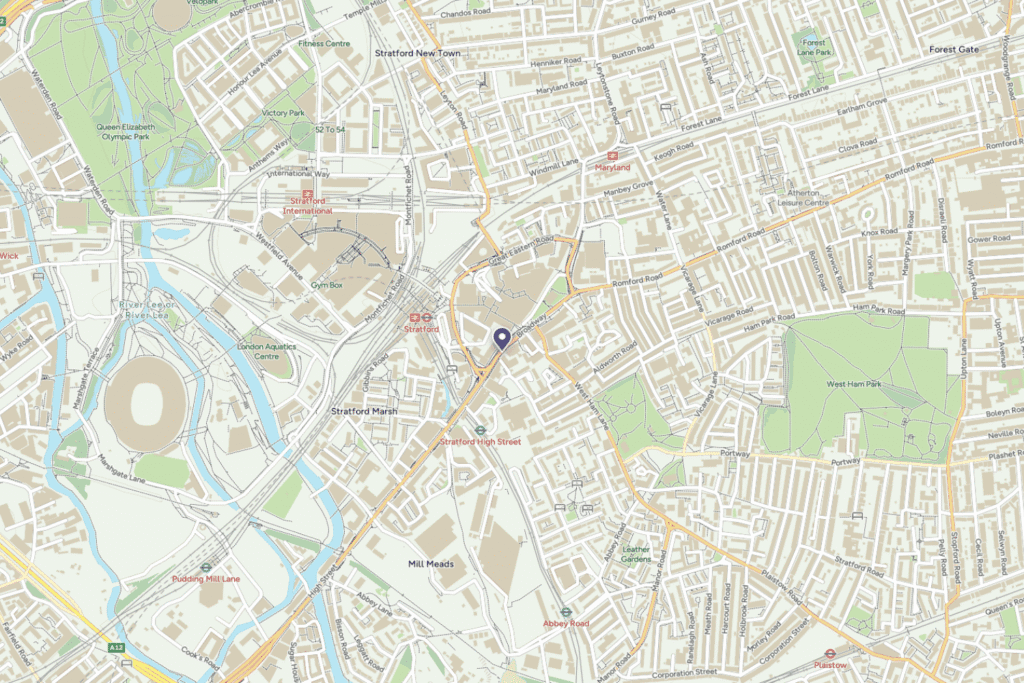 Map of Stratford