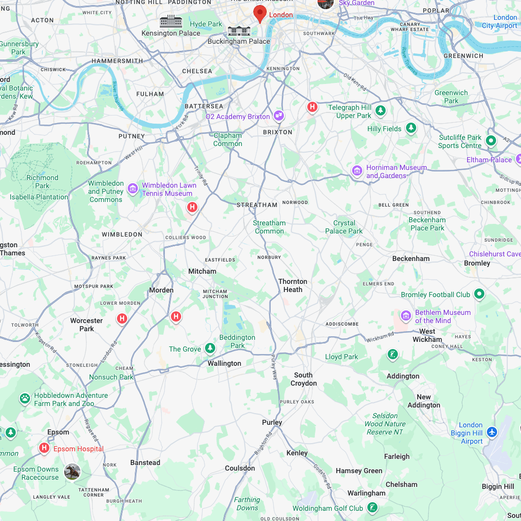 Map of South London